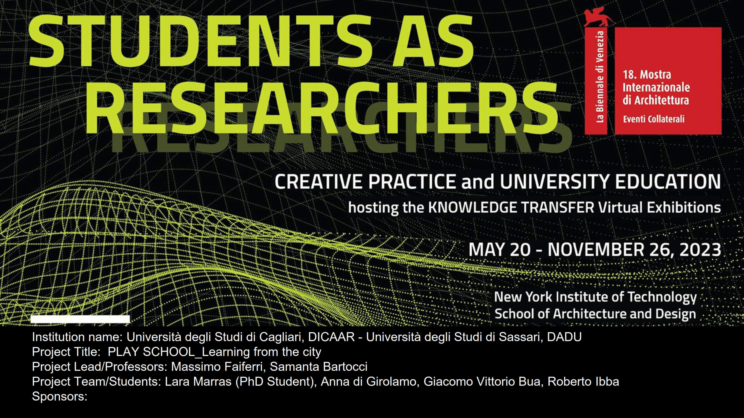 Students as Researchers: Creative Practice and University Education