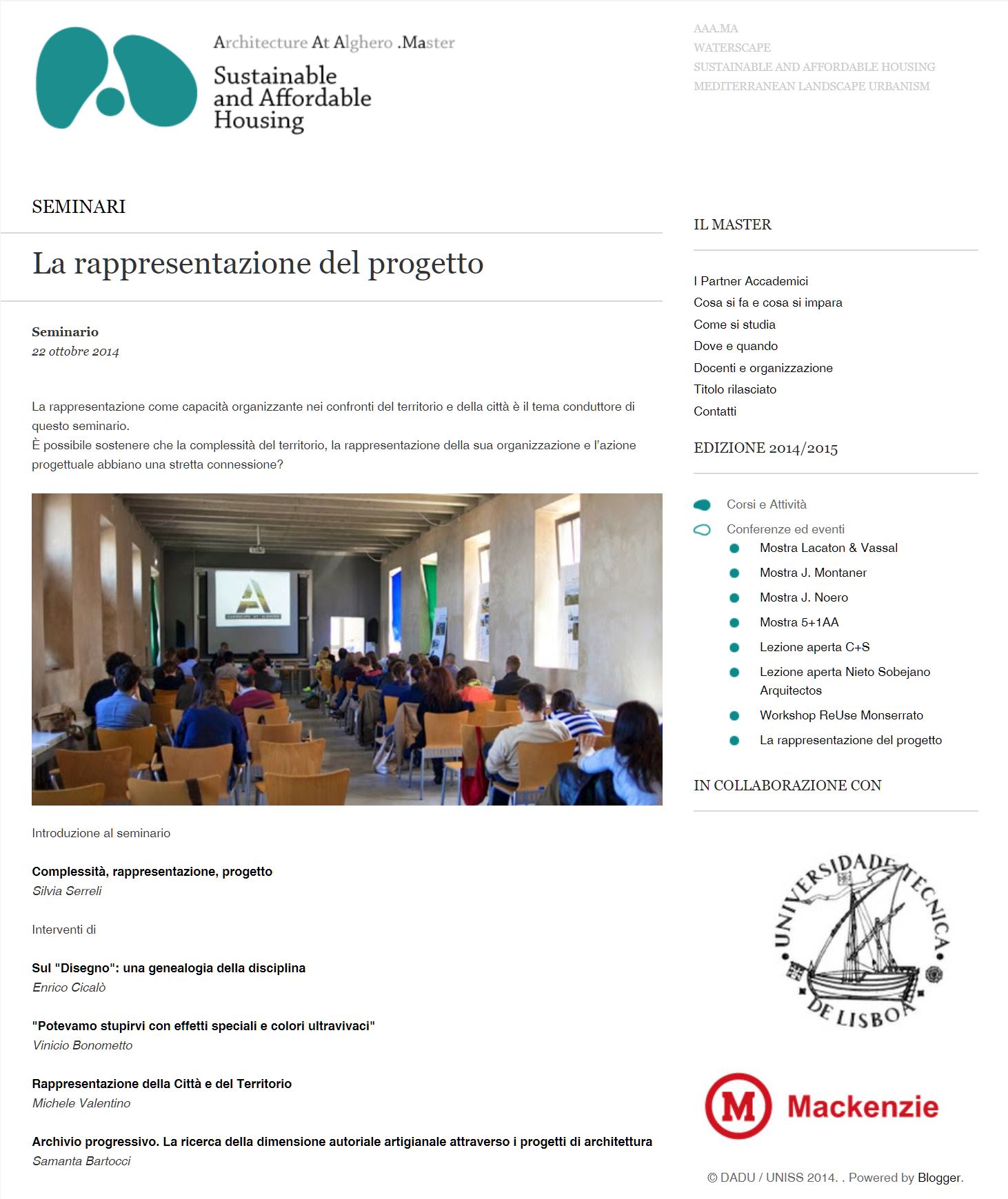 La rappresentazione del progetto