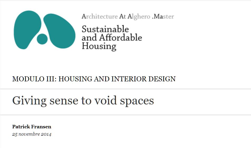 Giving sense to void spaces