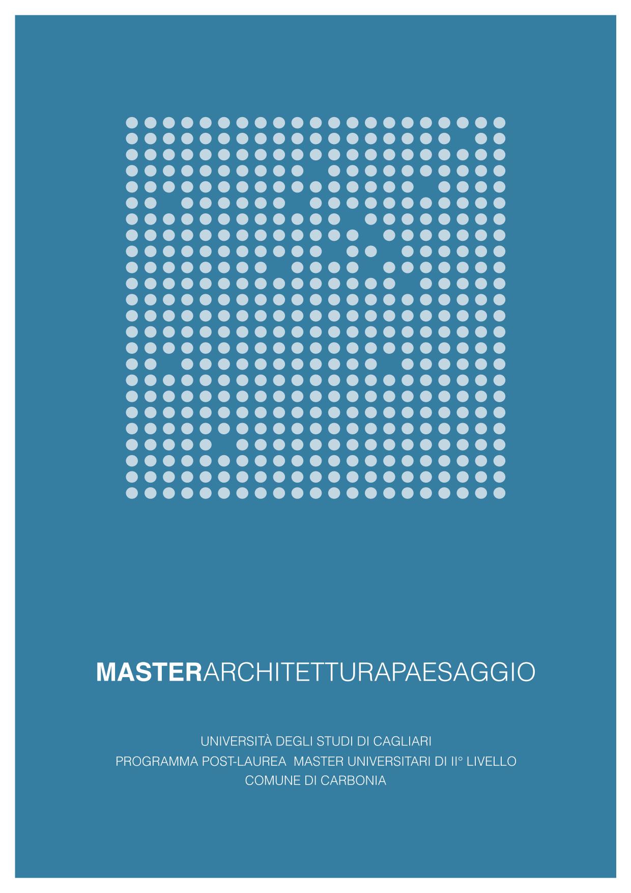 MASTER ARCHITETTURA PAESAGGIO