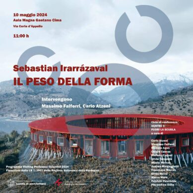 Lezione aperta Sebastian Irarrazaval “Il peso della Forma”